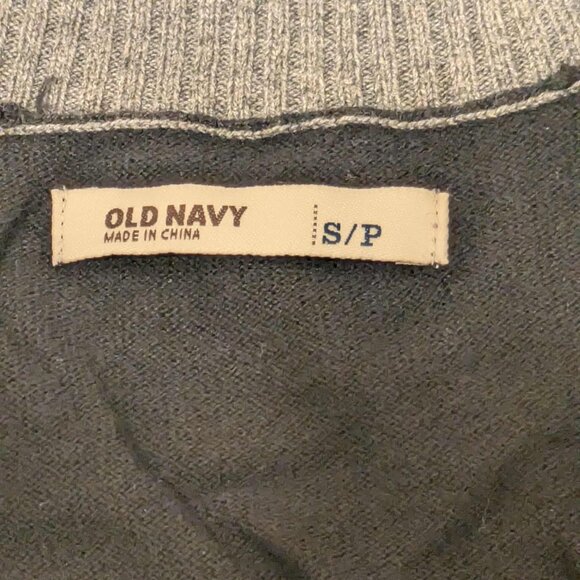 Old Navy Cardigan Womens Small/Petite Long Sleeve Black 5 Button Top - Picture 8 of 14